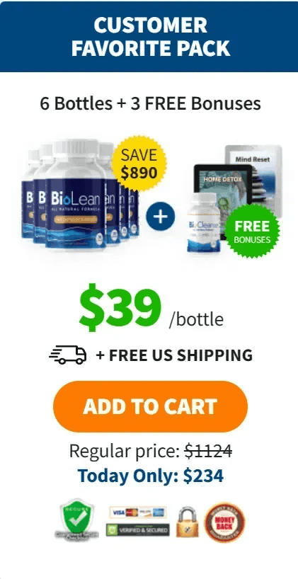 BioLean 6 bottles